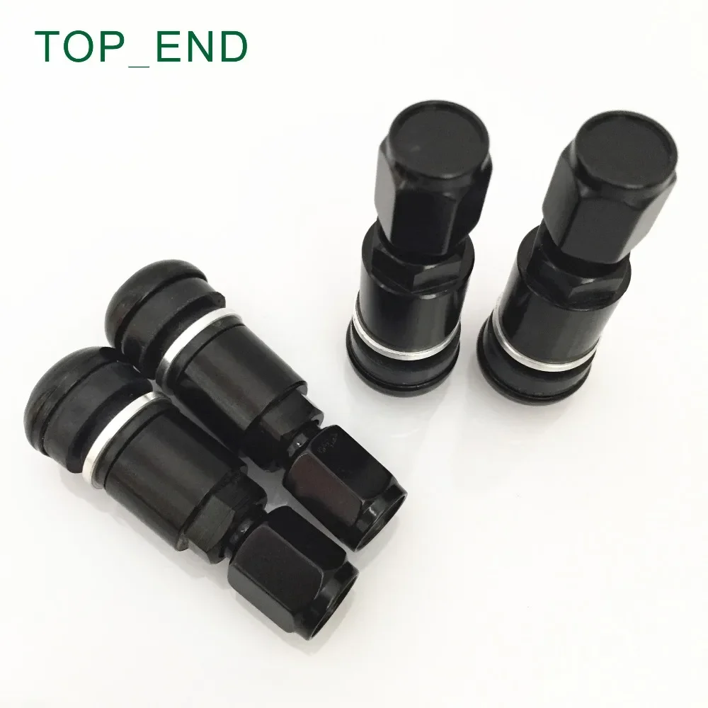 BLACK,MS525AL,Professional Aluminum Stem Tire Valve,Hex Cap Tyre Valve For Passenger Car,Fitting Most Cars