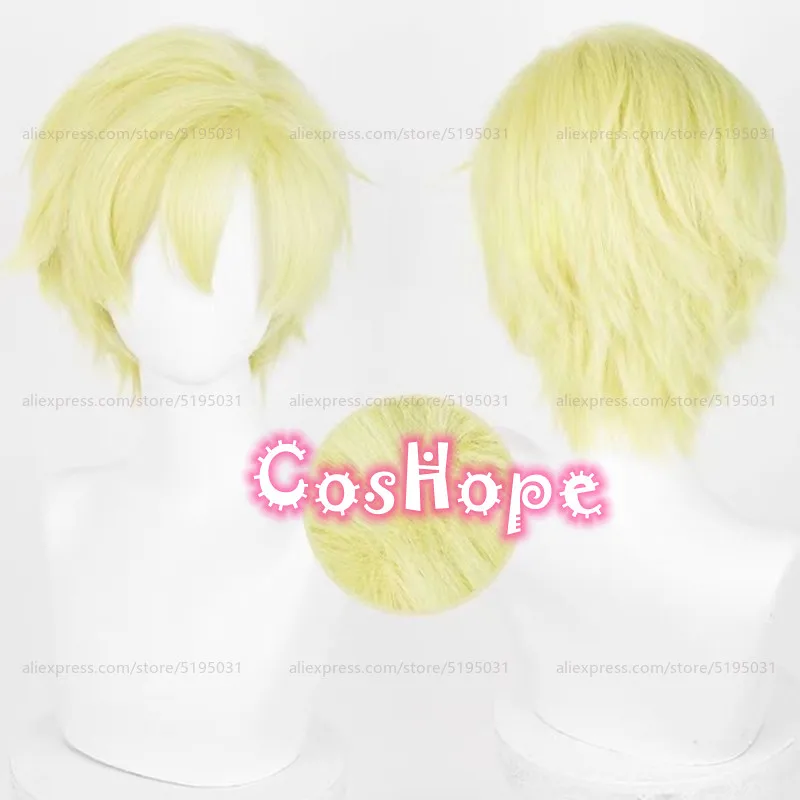 Tamaki Suoh Cosplay Wig Unisex 30cm Short Yellow Wig Cosplay Anime Cosplay Heat Resistant Synthetic Wigs