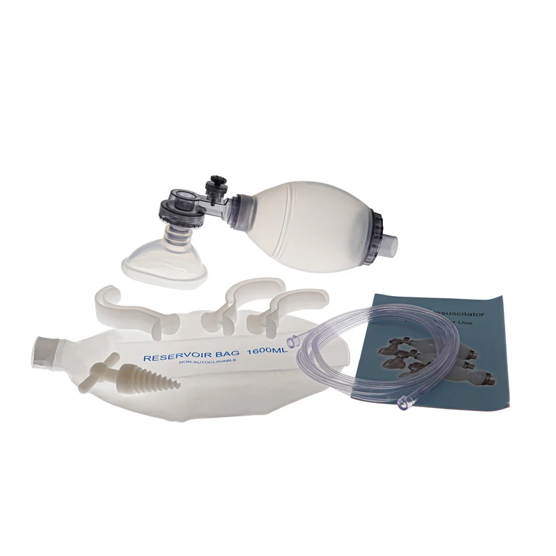 Tierarzt Silicone Reusable Manual Resuscitator With Reservoir Bag First Aid Cardiopulmonary Resuscitation Tools