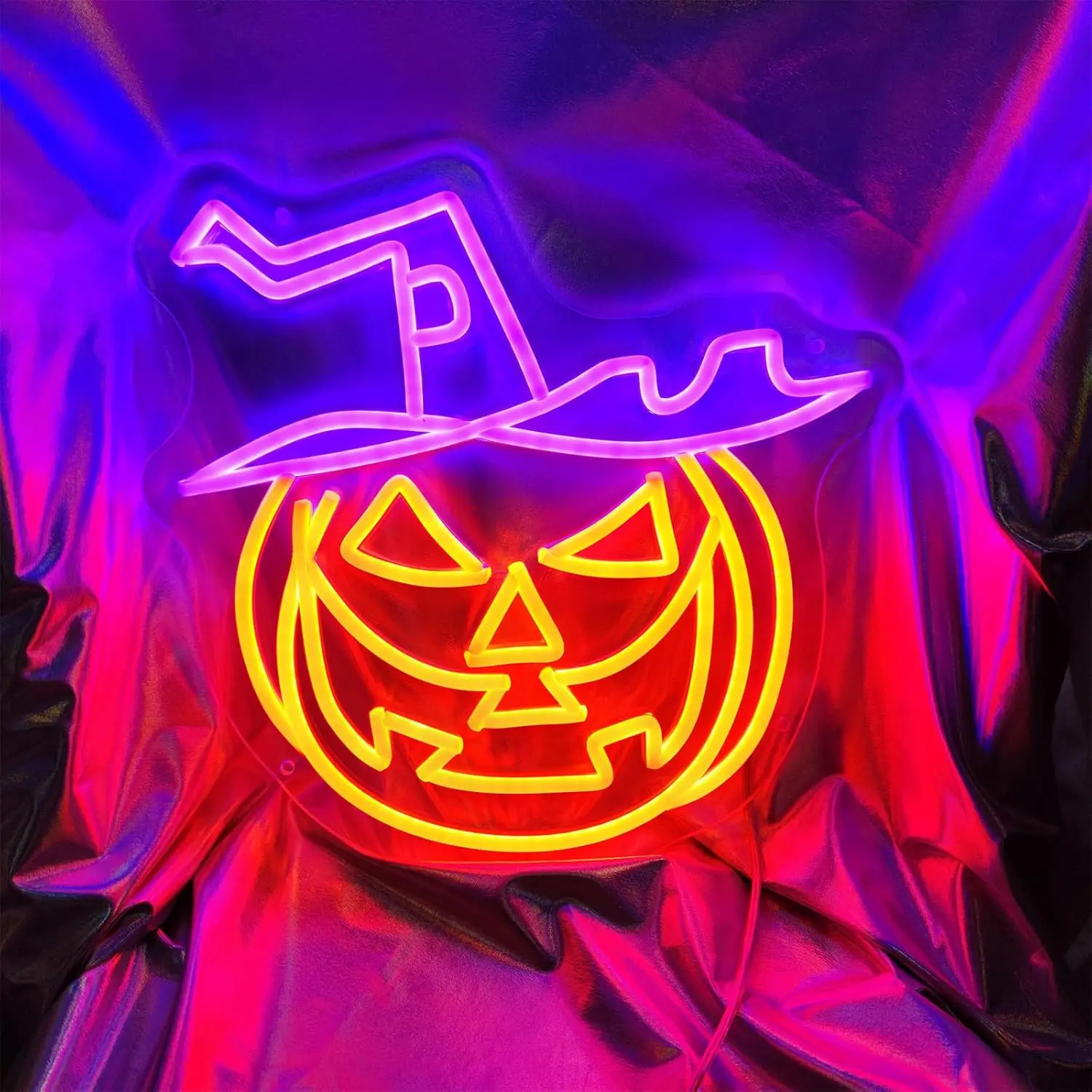 Halloween Pumpkin Neon Sign Decorations Neon Led Signage For Outdoor Garden, Indoor Neon Sign Wall Décor Party Halloween gift