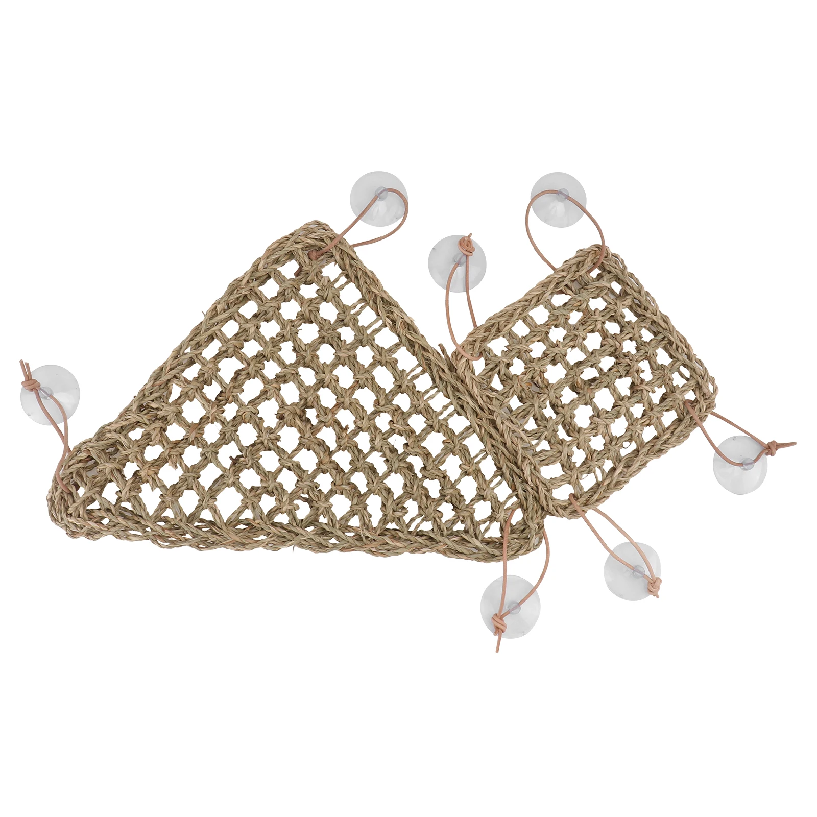 

1Set Lizard Hammock Natural Seaweed Cushion Durable Breathable Pet Sleeping Bed Reptiles Hamsters Vertical Space Saving Suction