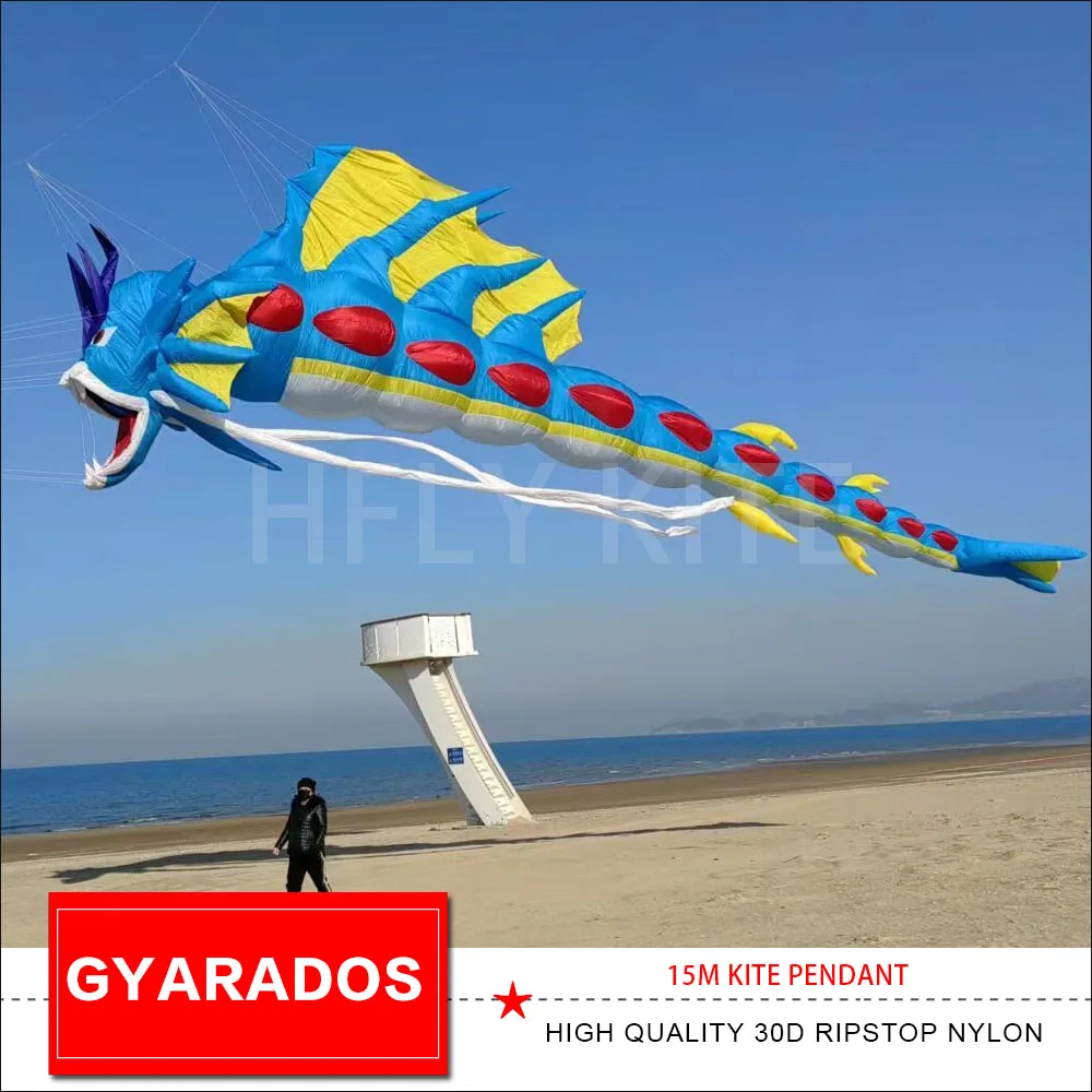 Hàng Mới Về 15M Rồng Gyarados Dòng Giặt Bơm Hơi Mềm RIPSTOP NYLON Diều