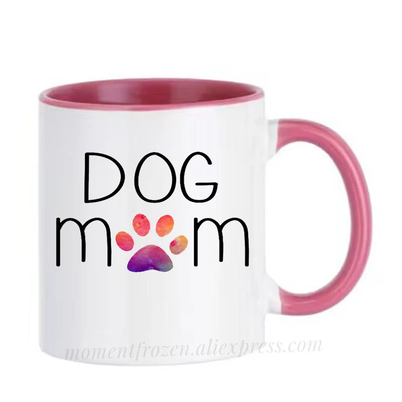 Dog Cups Mom  Coffee Mugs Cafe Caffeine Cocoa Tea Mugen Mum Gifts Home Decal Mama Tableware Coffeeware Teaware Beer Drinkware