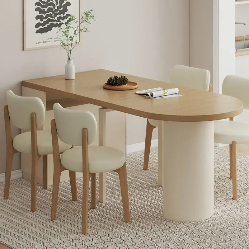 Tavolo da pranzo pieghevole a scomparsa semplice per la casa