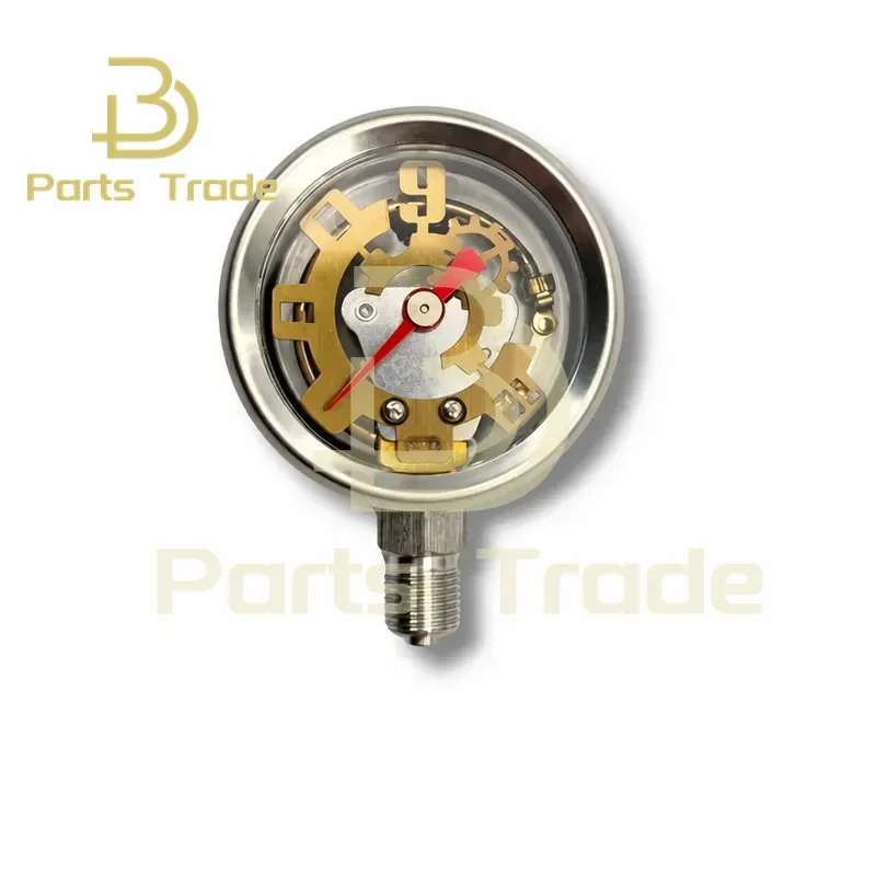 For Coffee Machine Pressure Gauge Pneumatic Hollow Side Out 1 Minute 1/8 Interface All Stainless Steel
