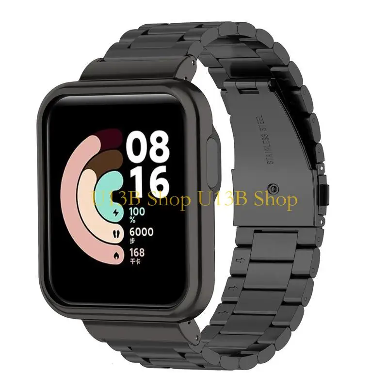 U13B Band Metal-Milanese Strap Sweatproof Wristband untuk Watch Lite/Redmi Watch