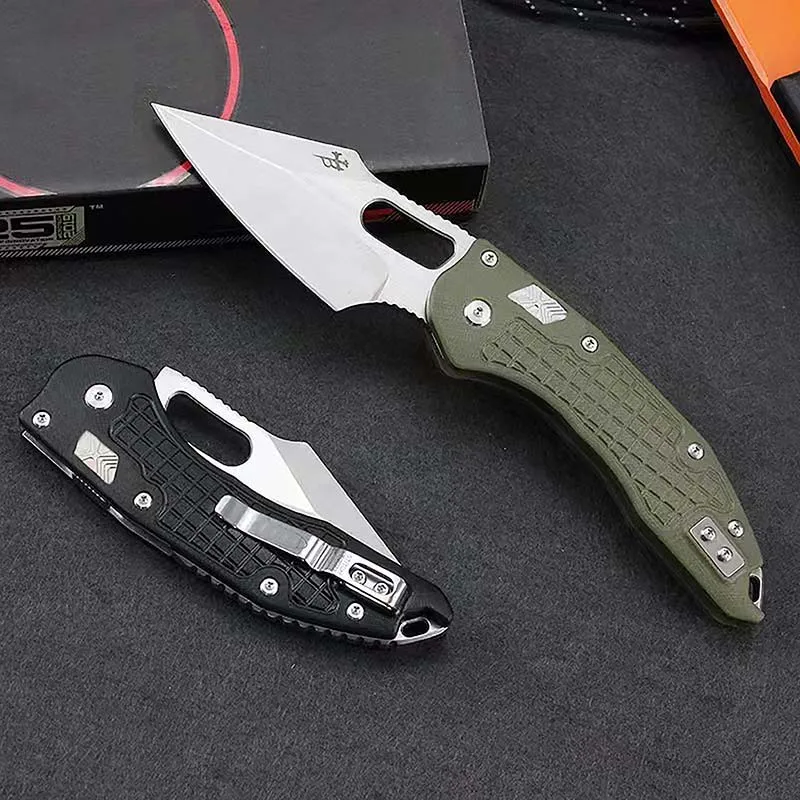 LEMIFSHE Made MT Ball Bearing G10 Handle 9Cr15MoV Blade Hunting Survival Tactics EDC Tool Folding Knife Pocket Knife