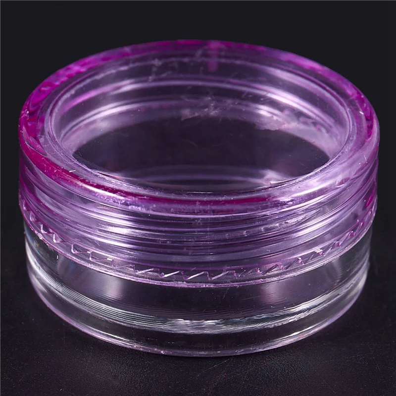 FZFZ 200 шт. пластиковые банки, пустой косметический контейнер с крышкой для хранения образцов кремов, макияжа, 5 г, 10 цветов