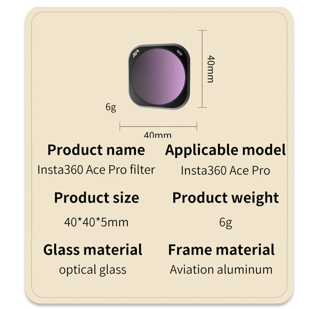 Action Sports Camera Acessórios, Night Lens, Macro Filtro Set, CPL, MCUV, ND8, ND16, NDPL, CPL, Noite, 360