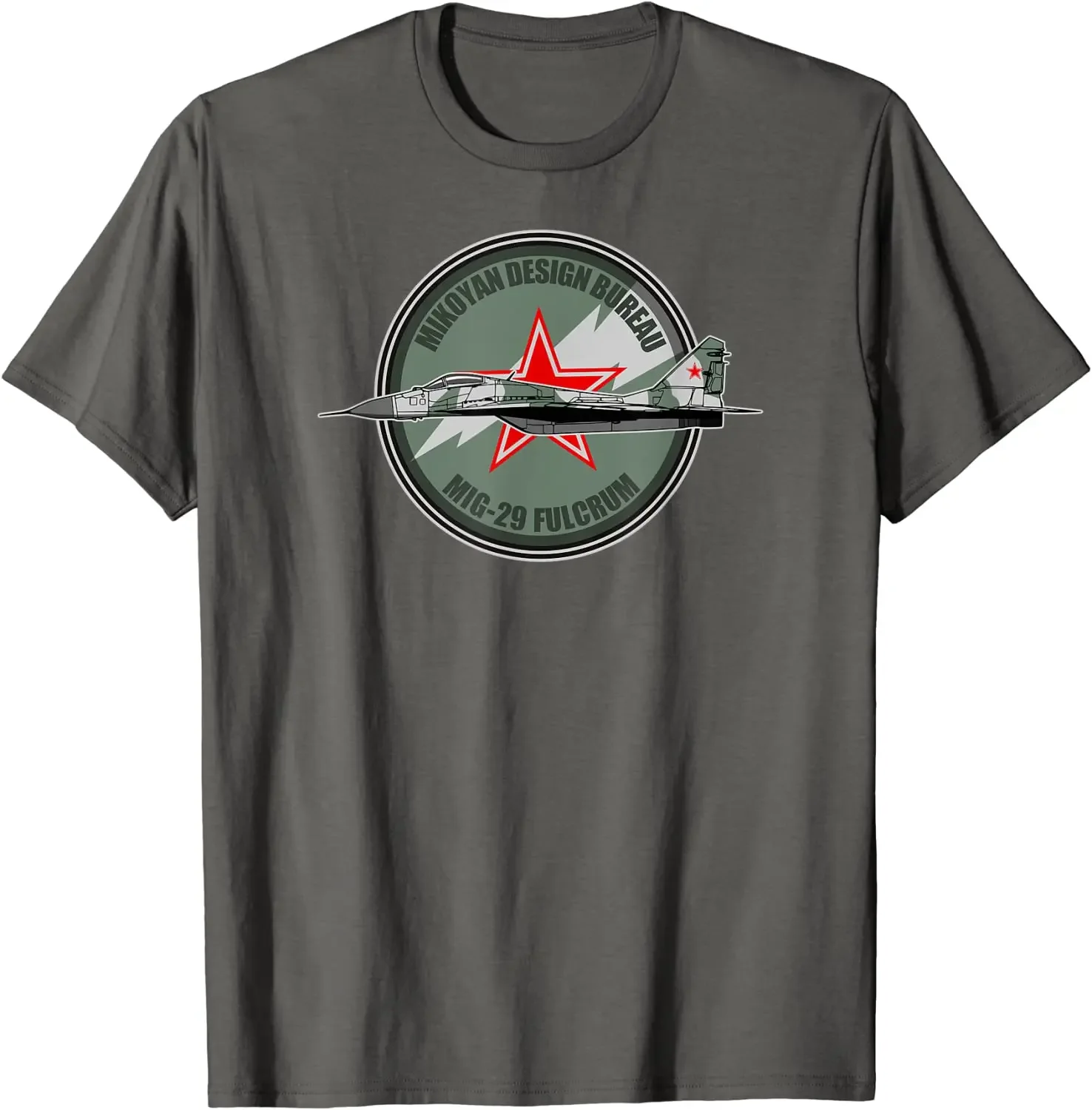 Russia Fighter Mig 29 Fulcrum Men T-Shirt Short Casual 100% Cotton Shirts Size S-3XL