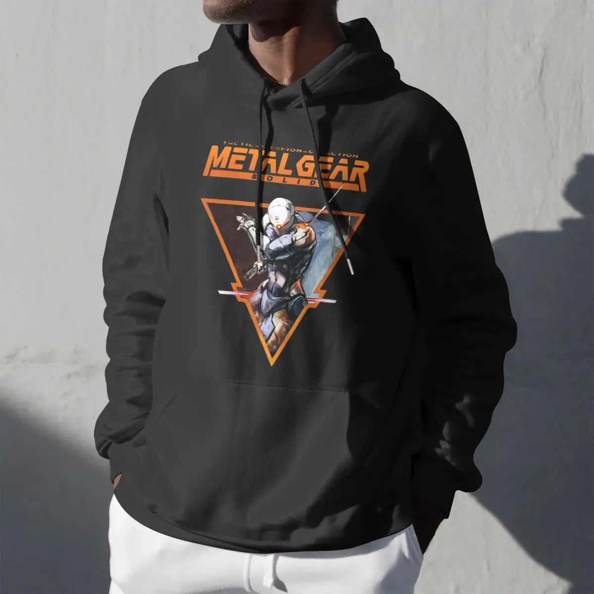 The Cyborg Metal Gear Hoodie Fleece Lined Men Women Sweatshirt Graphic Print Hoodies Stylish Long Sleeve Shirts