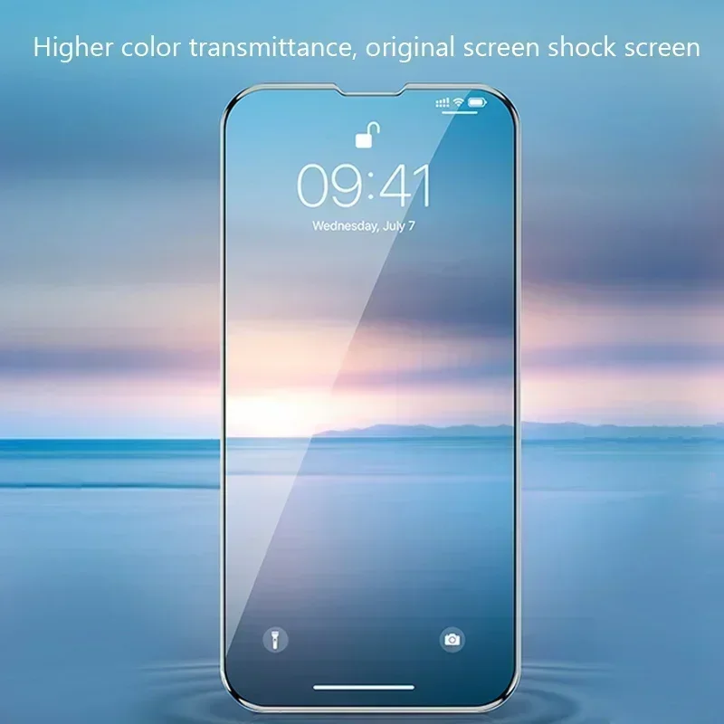 5PCS Full Cover Tempered Glass Screen Protector For iPhone 16 15 14 Pro Max Protection Glass For iPhone 13 12 11 Pro Max