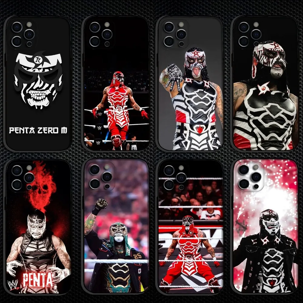 

P-Penta Zero M-Miedo Phone Case For iPhone 16,15,14,13,12,11 Plus,Pro Max, Soft Silicone Black Cover