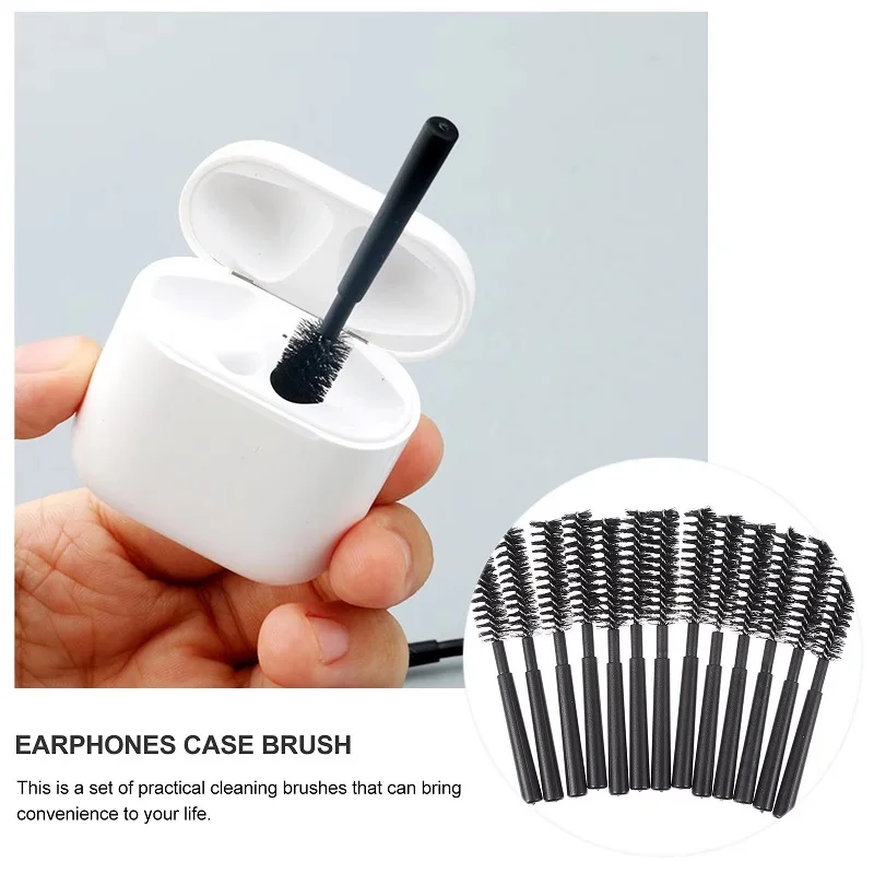 2-12Pcs Mini Cleaning Brushes for Earphones Charging Case Gentle Soft Bristles Portable Compact Design Earphones Box Cleaning