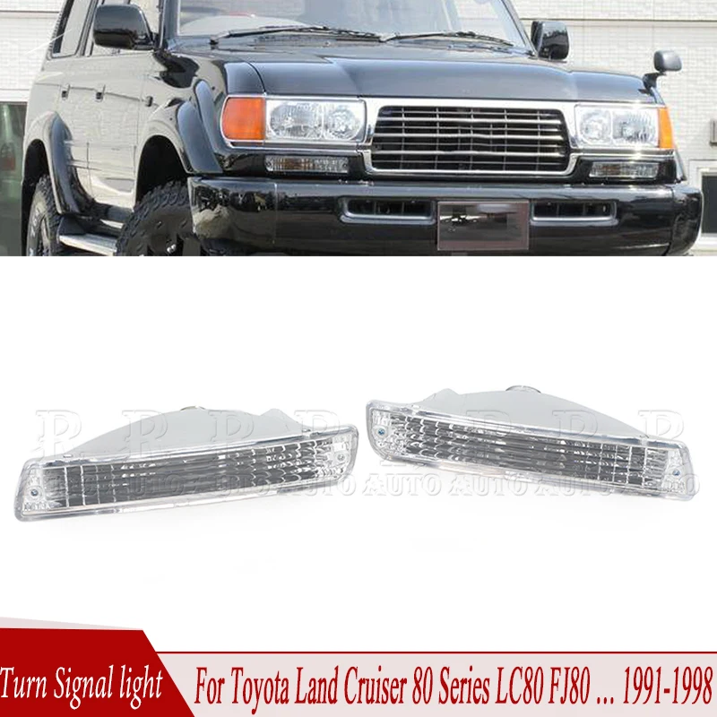 Przedni zderzak kierunkowskaz samochodowy do Toyota Land Cruiser serii 80 LC80 FJ80 FZJ80 HDJ80 HZJ80 4500 4.5L 1991-19988151160381