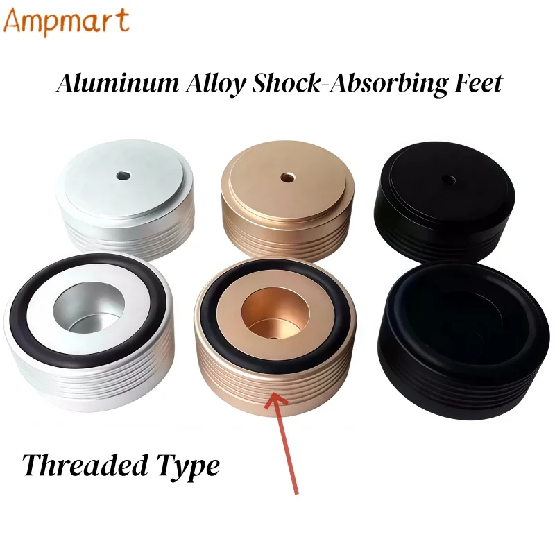 49 x 22 mm große Füße aus Aluminiumlegierung für Verstärker, Röhrenverstärker, CD-Player, Lautsprecher und Vorverstärker – vibrationsdämpfende Füße – Detail 4