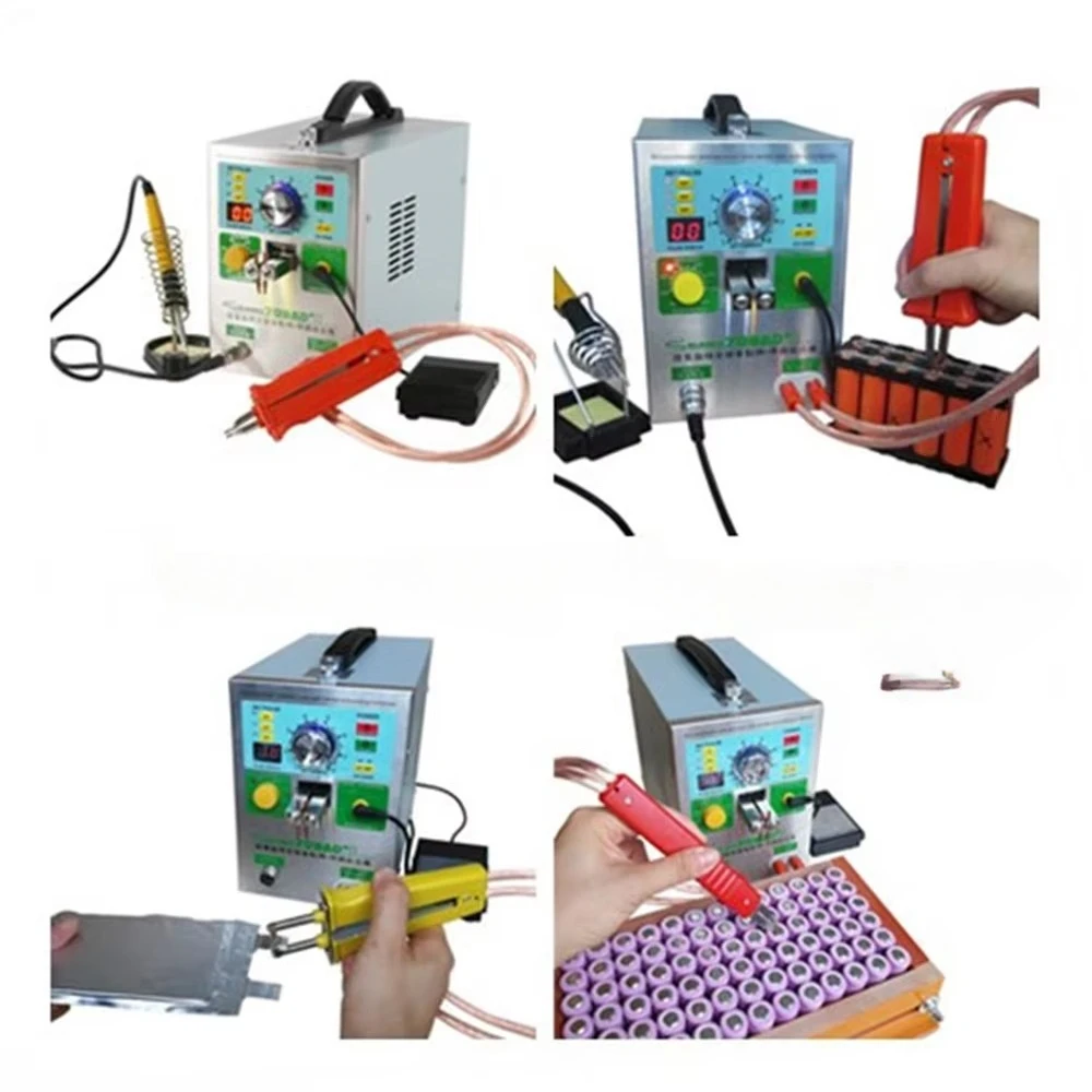 4 في 1 220 فولت 709AD + بطارية نبضية لحام البقعة لآلة لحام حزمة بطارية 18650 مع قلم لحام #3