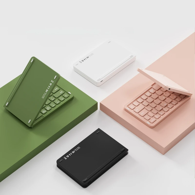 Wireless Bluetooth Foldable Keyboard for Tablet Laptop Computer Mini Compact Portable Keypad Long-Lasting Battery Life Keyboard