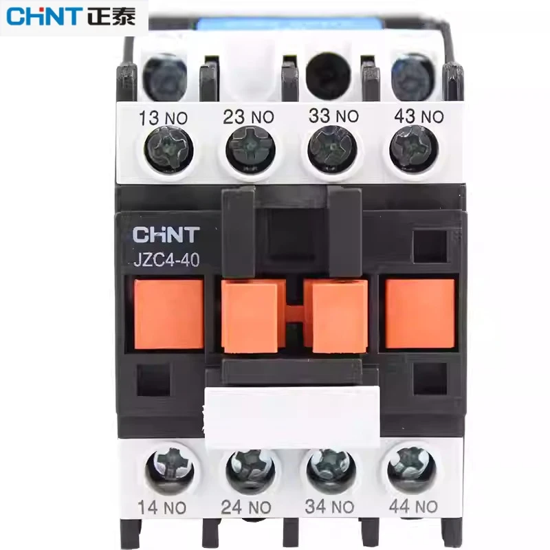 Chint JZC4-22/31/40 Industrial AC Contact Relay  24V/36V/110V UL94 V0 Flame-Retardant for PLC Circuits