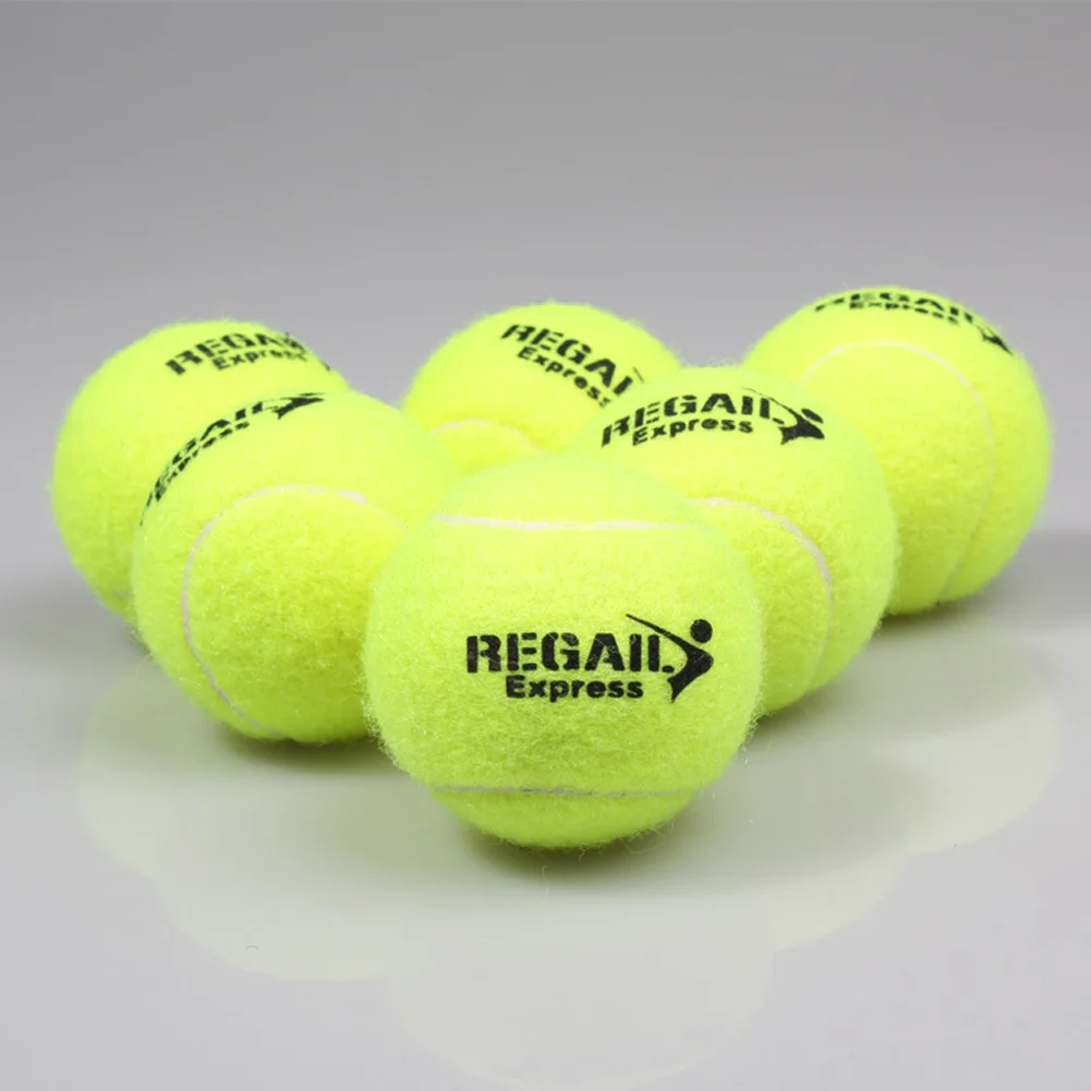 Professional Rubber Tennis Ball High Resilience Tennis Practice Ball for School Club Competition Training Exercises