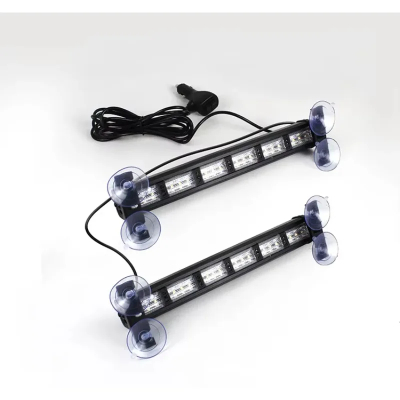 New 18 Flashing Mode Auto Roof  Grille LED Strobe Light Bar for Truck Offroad Front/Rear Window Traffic Emergency Warning