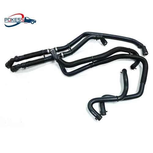 Imagen 1 del producto FL3Z18472K Salida de entrada del motor Manguera del calentador HVAC Conjunto de salida de entrada de manguera del calentador del motor para Ford F-150 5.0L 2015-2017