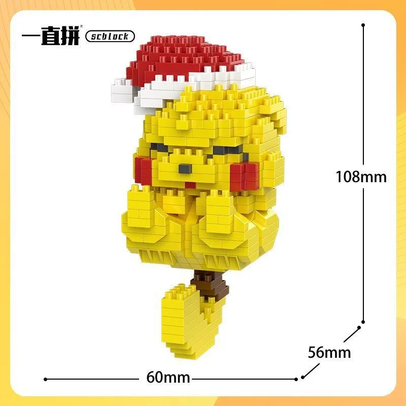 Pokemon Bausteine Kleine Cartoon Mini Block Pikachu Charizard Eevee Mewtwo Anime Montieren Action Modell Puppen Jungen Spielzeug – Detail 2