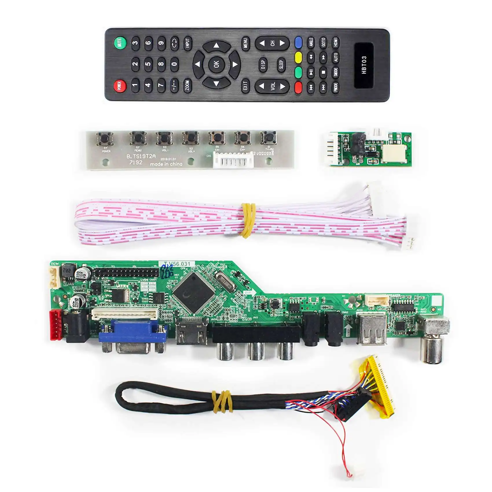 سائق شاشة LCD لـ 41 بوصة ، من من من من فضلك ، x ، vmi I ، ga ، AV ، USB