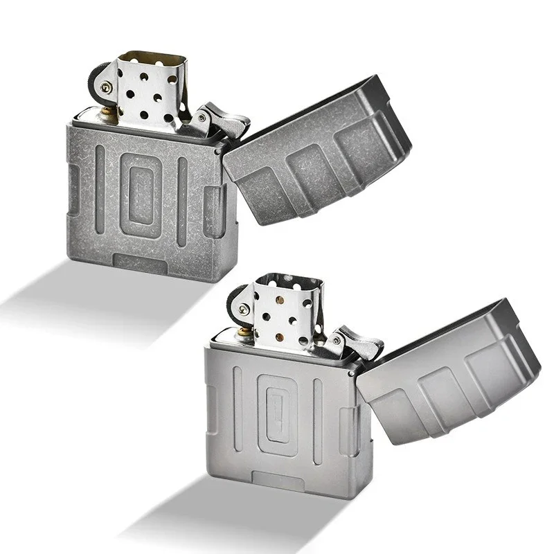 

NEW Titanium Alloy Lighter EDC Personalized Portable Titanium Metal Armored Outdoor Camping Lighter Tool