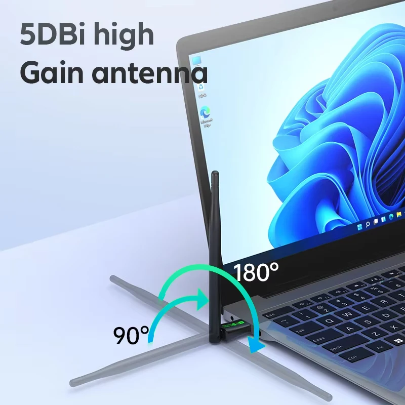 AX900 WiFi6 USB محول بلوتوث 5.4 ثنائي النطاق 2.4G & 5 جيجا هرتز 2 في 1 دونغل شبكة لاسلكية Wlan استقبال ل Win10/11 سائق مجاني #2