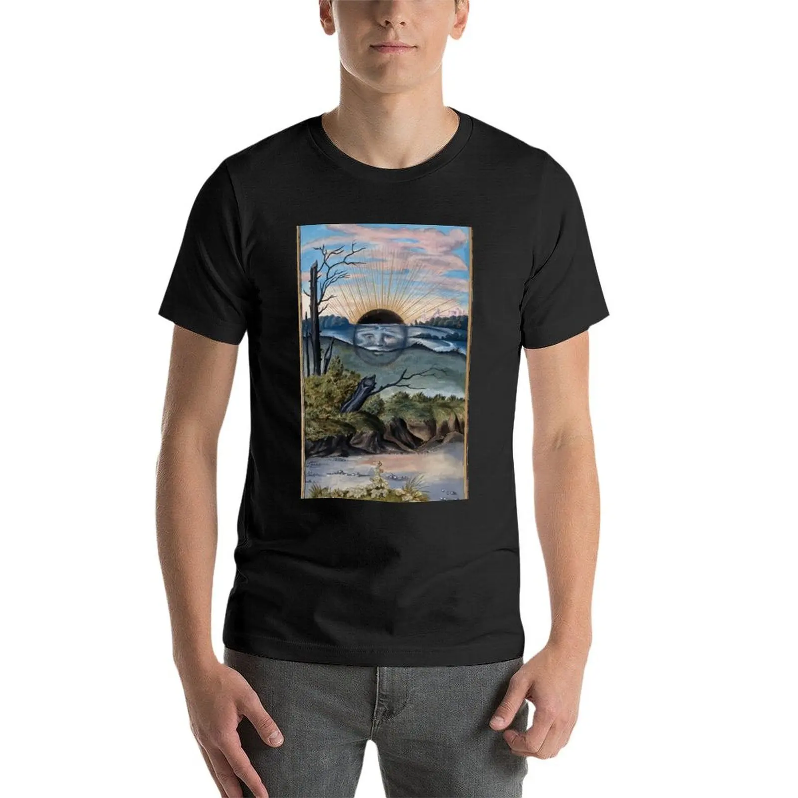 Dark Sun, from Splendor Solis, 16th Century T-Shirt boys whites Short sleeve tee mens vintage t shirts image 4