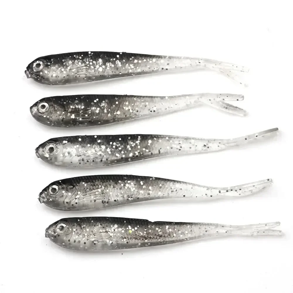 5/10/20 Stück Weichköder, Silikon-Schwimmköder in Form eines künstlichen Regenwurms, Schwingköder für Karpfen- und Fliegenfischen – Detail 3