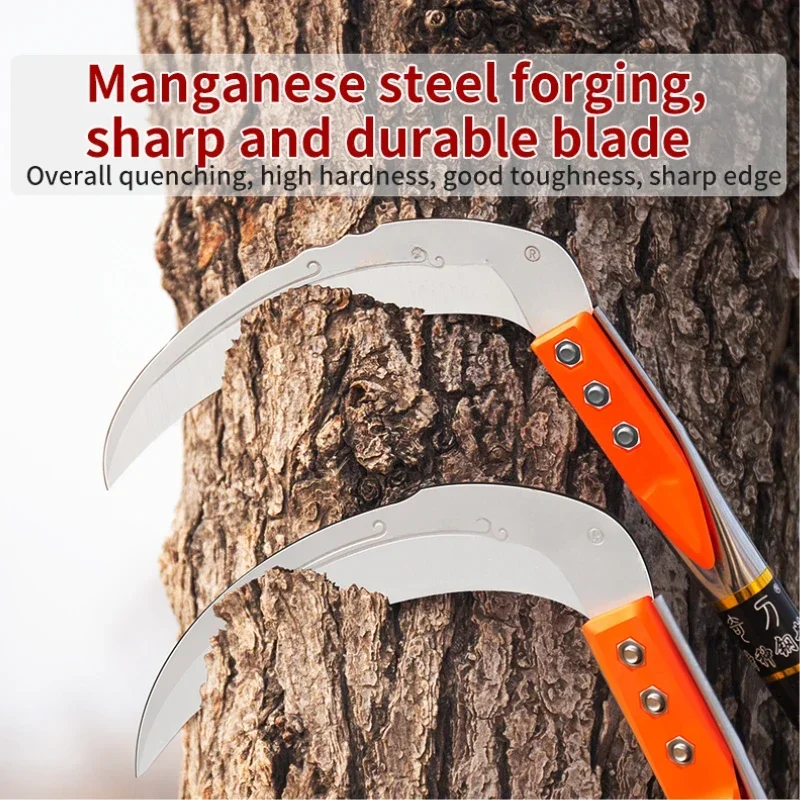 Long Handle Grass Sickle Crack Weeder Crevice Weeding Tool for Pavers Driveway Patio Garden Weed Removal Grass Cutting Tool