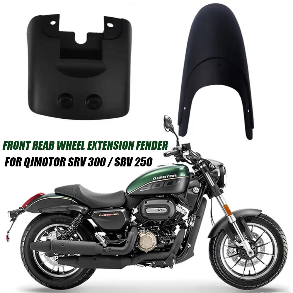 

Motorcycle Lengthen Front Rear Wheel Extension Fender Mudguard Splash Guard For QJMOTOR SRV 300 / SRV 250 300SRV 250SRV