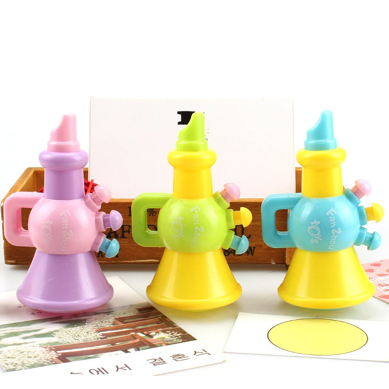 Jouets musicaux de simulation de corne de dessin animé soufflables pour enfants, puzzle drôle créatif pour bébé, cadeau de vacances et d'anniversaire, nouveau