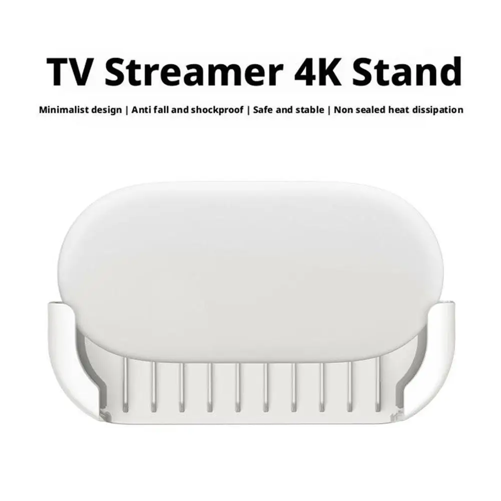 For 2024 TV Streamer 4K TV Box Drop Resistant Shock Absorber Non-sealed Cooling Bracket TV Set-top Box Bracket