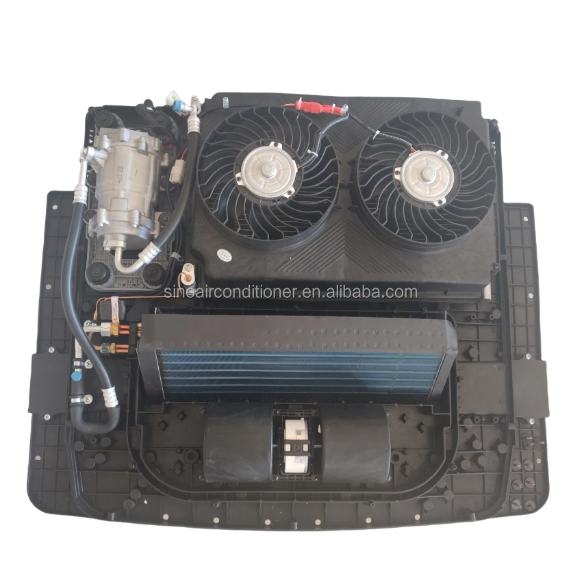 سبليت نوع التيار المتناوب الكهربائي 12 فولت 24 فولت مكيف الهواء وأنظمة التكييف شاحنة مكيف الهواء مكيف هواء السيارة #5