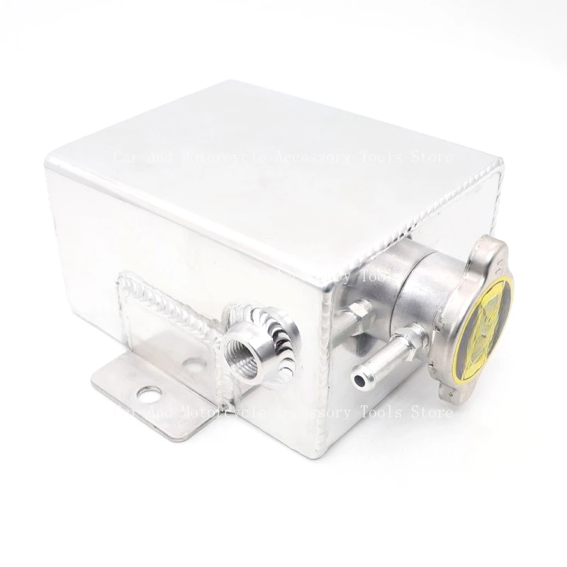 Automotive Parts Racing 1.2L Auxiliary Water Tank Universal Aluminum Alloy Explosion Proof Auxiliary Water Bottle