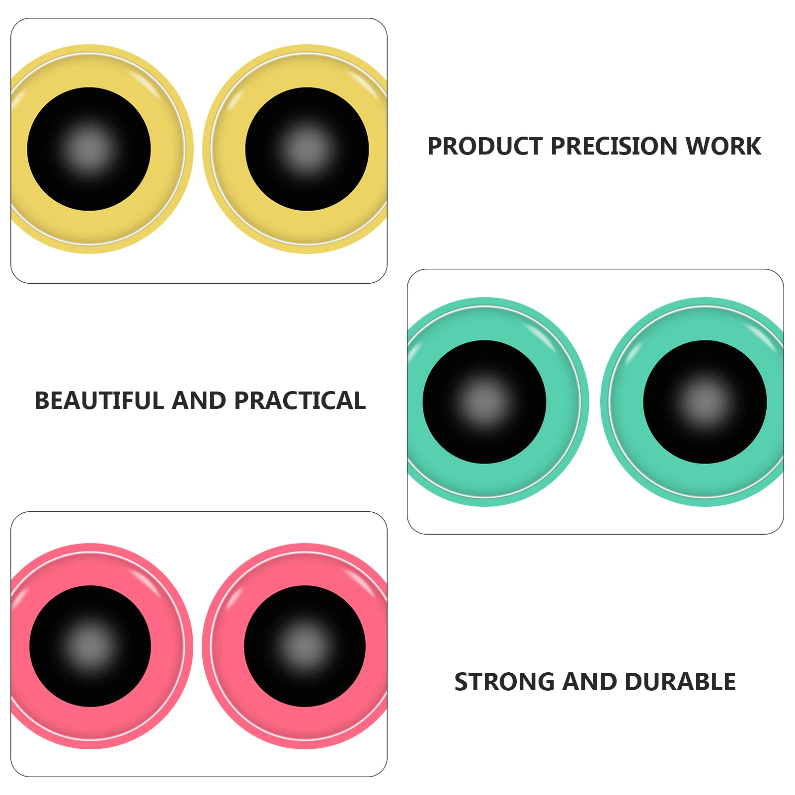 

Self Adhesive Self-adhesive Safety Eyes Decorate Handmade Plastic Craft