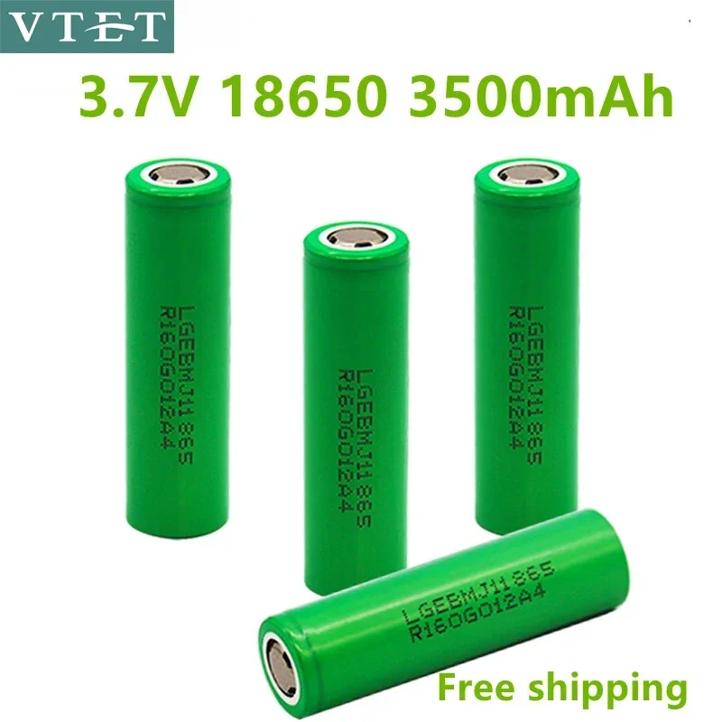 2024 New Original MJ1 3.7 V 3500mAh 18650 Lithium Rechargeable Battery for Flashlight Batteries for LG MJ1 3500mah Power Battery