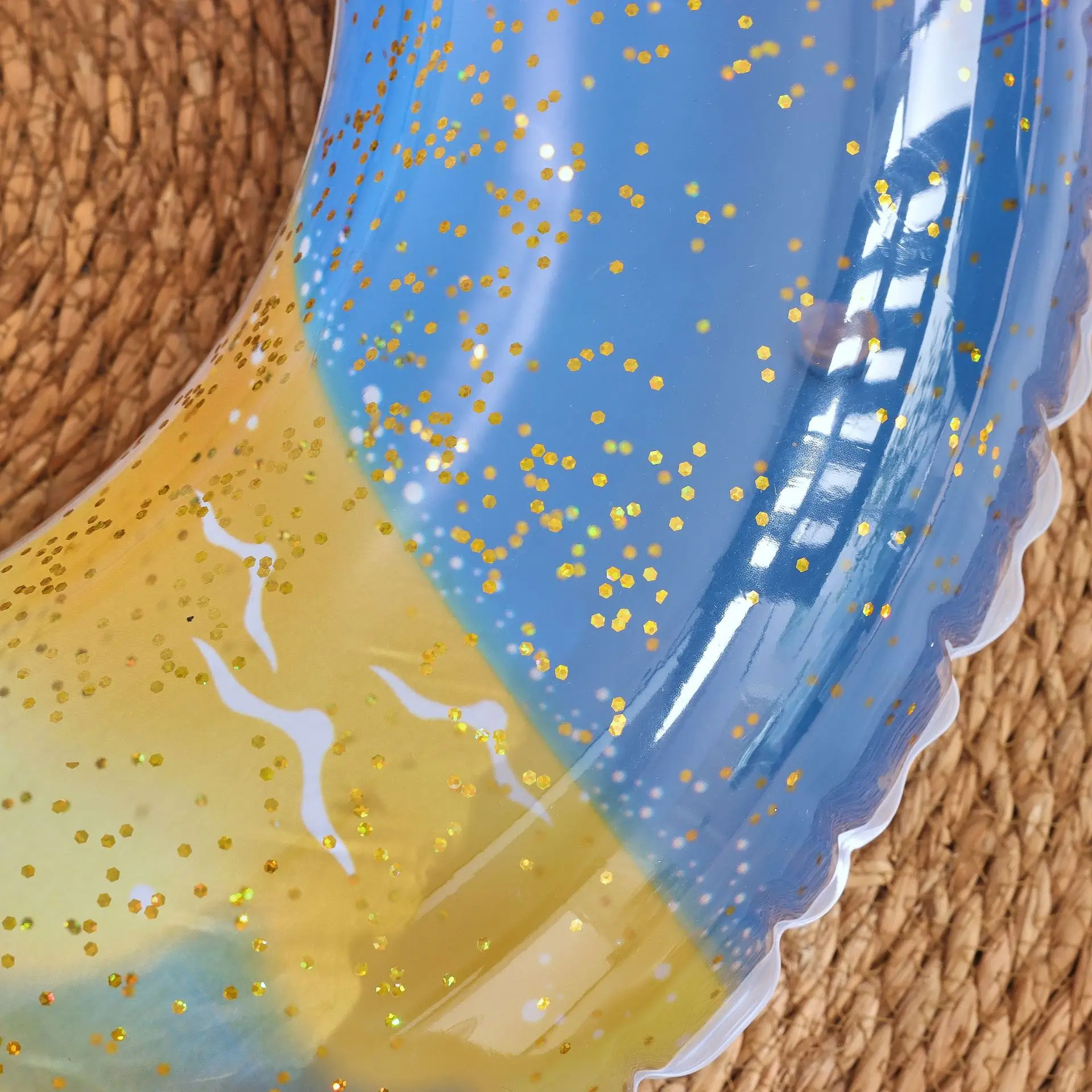 مطرزة السماء المرصعة بالنجوم بالون سباحة مستدير قابل للنفخ تجمع تعويم للكبار الاطفال السباحة دائرة حلقة فراش للعب حمام سباحة