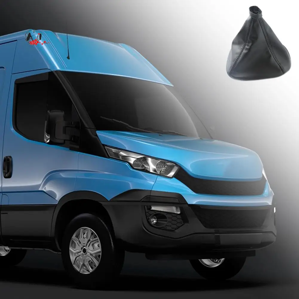 A10E-Car Pu Leather Gear Gaiter Gaitor Shift Collar Boot Dust Cover For IVECO DAILY IV V VI 2008 - 2017