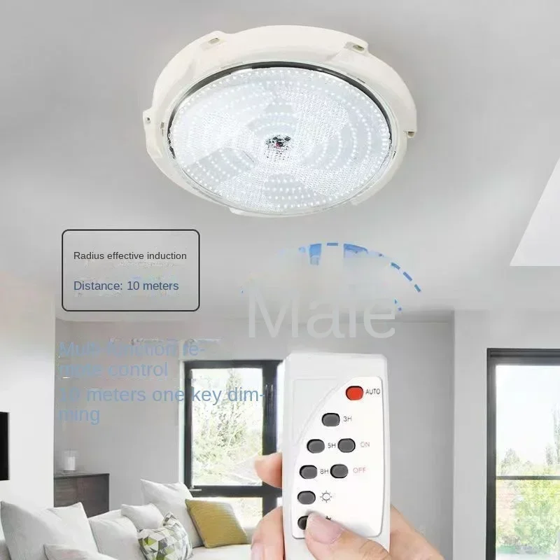 60/100/200W LED Solar Ceiling Lights Outdoor Waterproof Solar Light with Remote Control Corridor Garden Zero Power Consumption