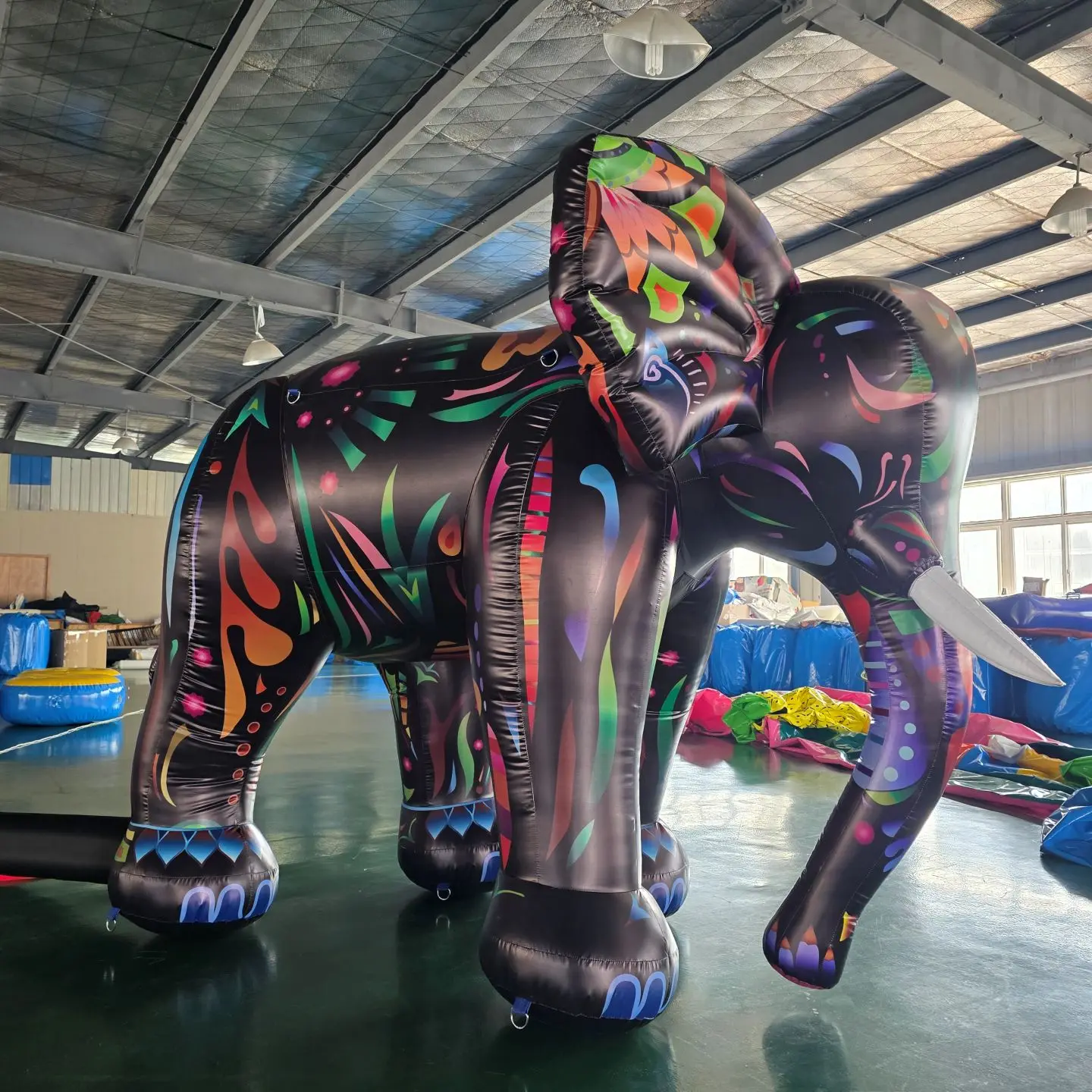 

Giant Inflatable Elephant Cartoon Model Colorful Art Design for Advertising Event Exhibition Outdoor Decoration Party Ornaments