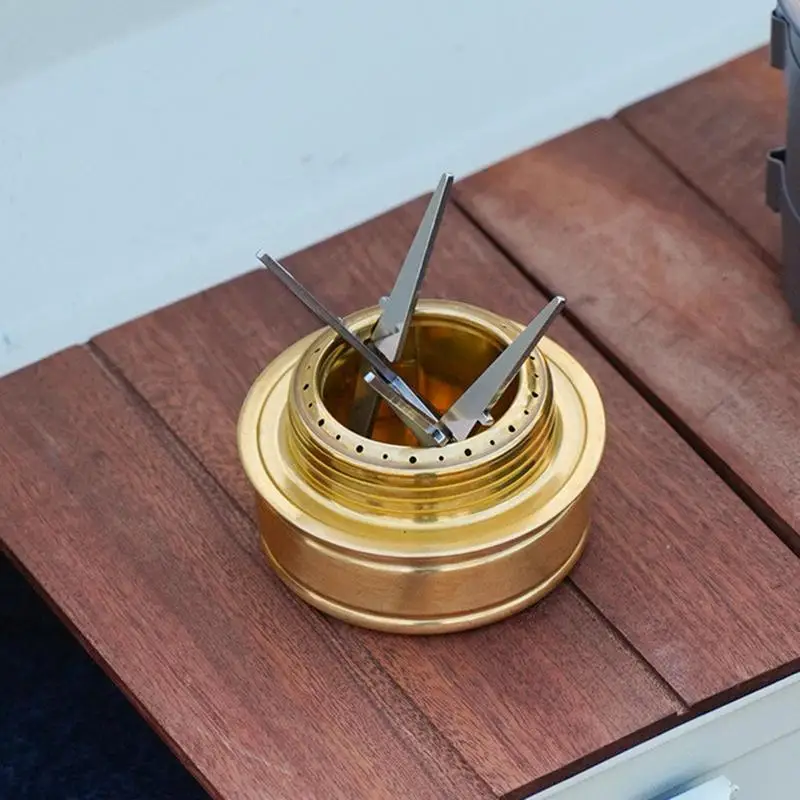 

Outdoor Alcohol Stove Internal Bracket Stainless Steel Portable Detachable Four-corner Kettle Bracket Camping Accessories Tool ﻿