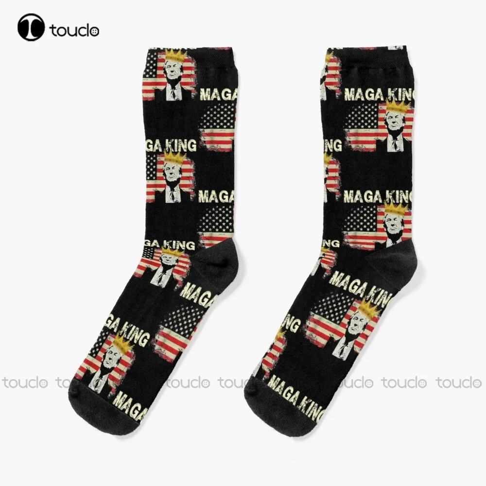 Anti Joe Biden Ultra Maga The Return Of The Great Maga King Socks Football Socks Design Cute Socks  Creative Funny Socks