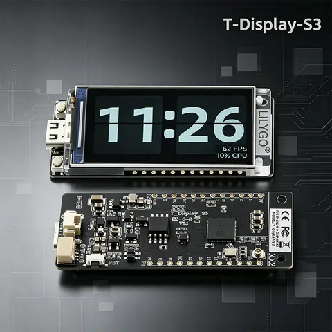 LILYGO T-Display-S3 ESP32-S3 Development Board, 1.9" ST7789 IPS LCD, 170×320, WiFi Bluetooth 5.0, 16MB Flash, 8MB PSRAM