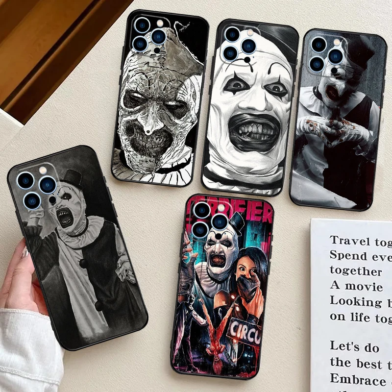 Terrifier Case For iPhone 15 16 Pro Max 14 12 11 13 Pro Max Plus XR X XS Max 12 13 Mini Cover