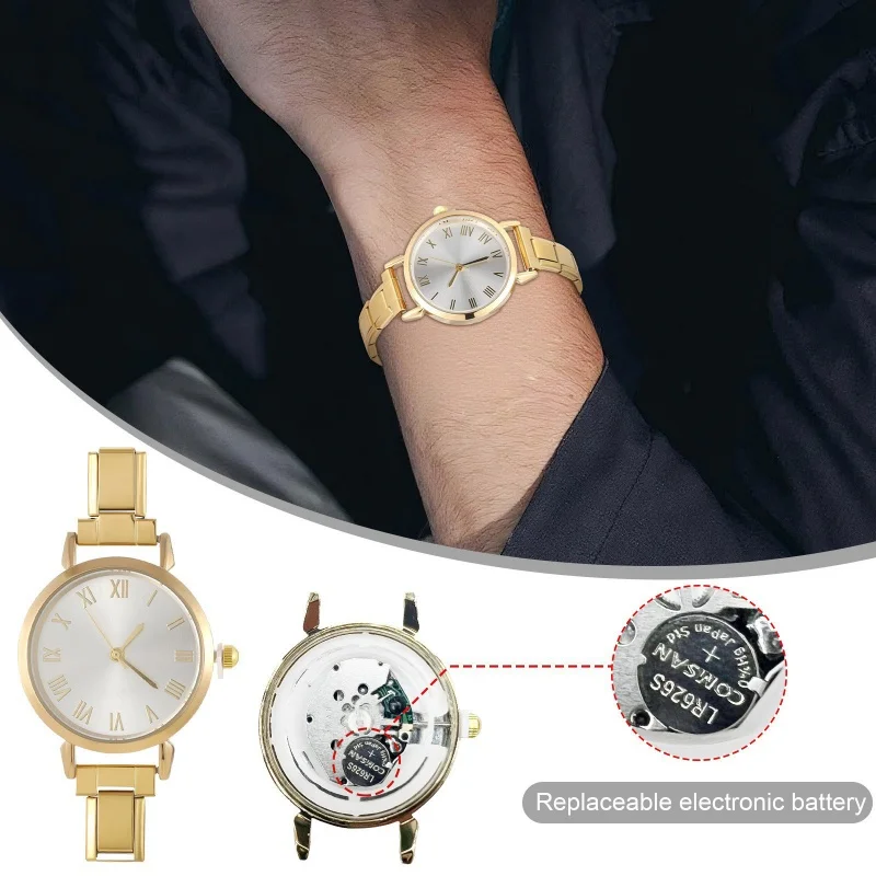 Mode Uhr Stecker Edelstahl Fit 9MM Italienischen Charme Links frauen Quadratische Uhr Header Linker Armband DIY Schmuck geschenk – Detail 21