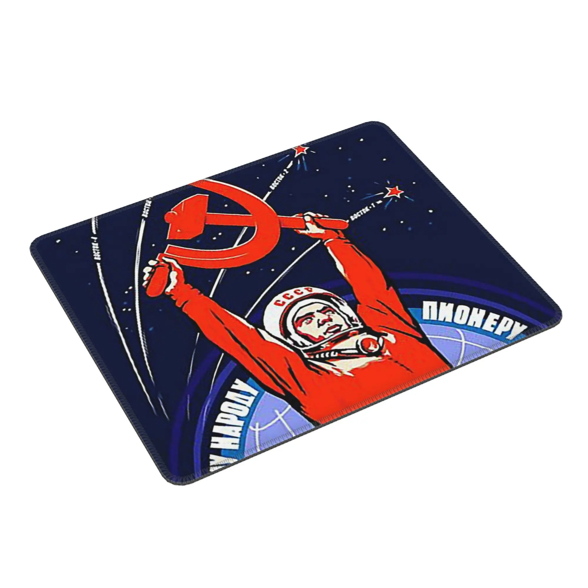 

Советская пропаганда. Юрий Клягарин коврик для мыши компьютерная клавиатура коврик для мыши геймер ПК ноутбук настольный коврик офисные аксессуары коврики для стола